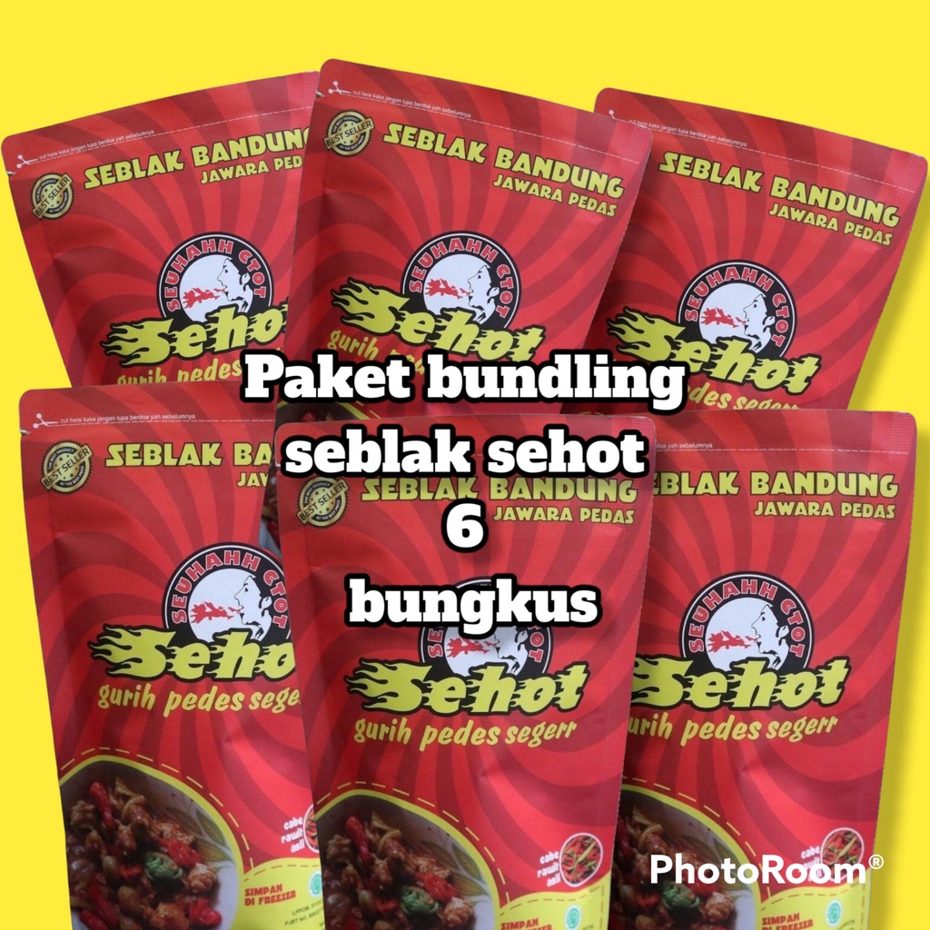 SEHOT- PAKET BUNDLING SEBLAK 6 BKS