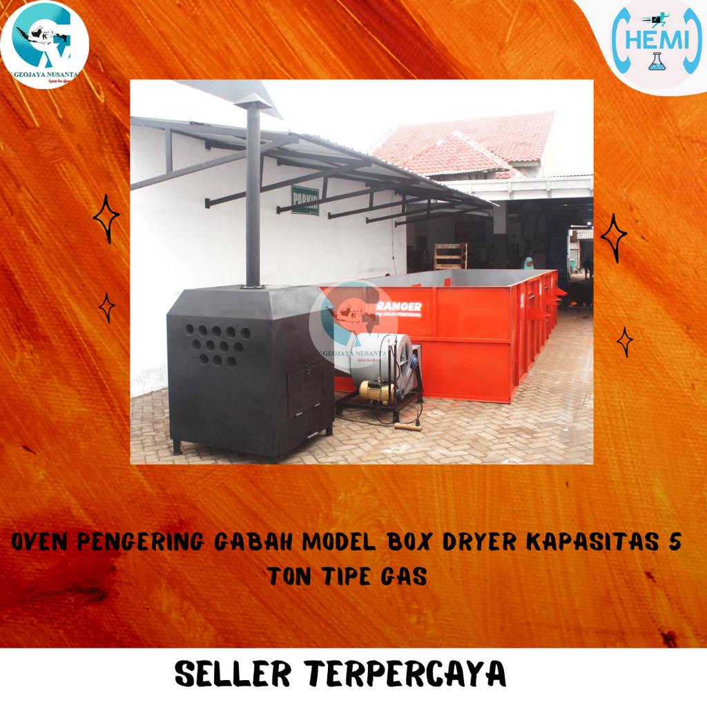 OVEN PENGERING GABAH MODEL BOX DRYER KAPASITAS 5 TON TIPE GAS (ECO)