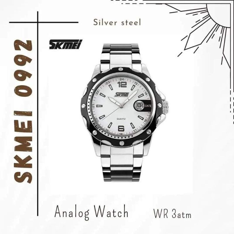 JAM TANGAN PRIA ANALOG SKMEI 0992 ORIGINAL