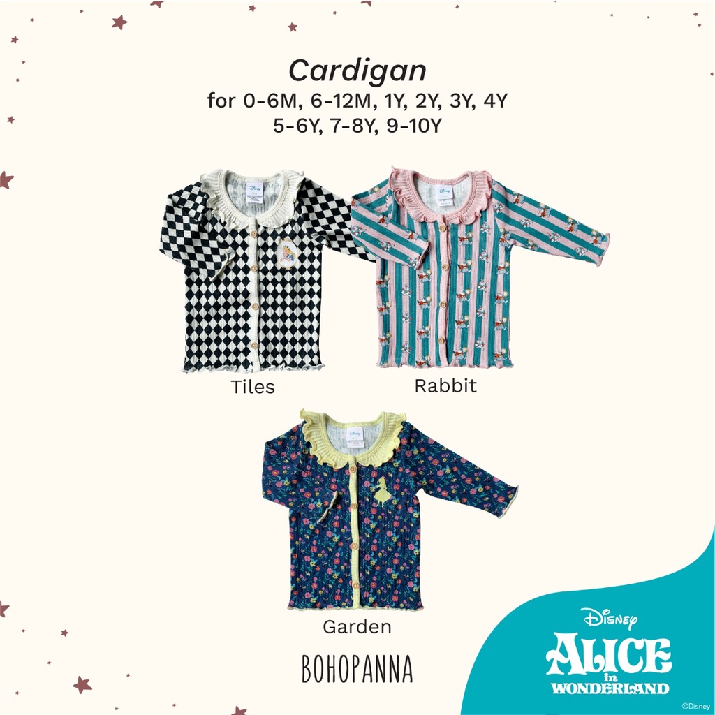 BOHOPANNA Cardigan Girl Disney Kardigan Anak Perempuan