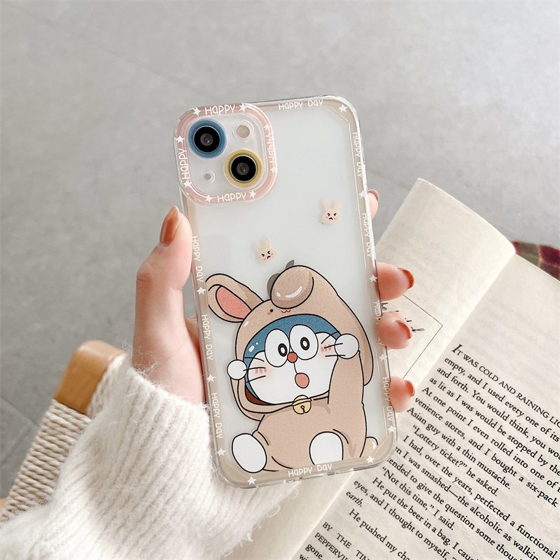 Malaikat Mata Pasangan Doraemon Casing Belakang Lembut Redmi 8 8A 9 9A 9C 9T 10 Prime Redmi Note 8 9 10 Pro Huawei Nova 7 9 P30 P40 P50 Mate 30 40 Pro Casing Cover Lucu