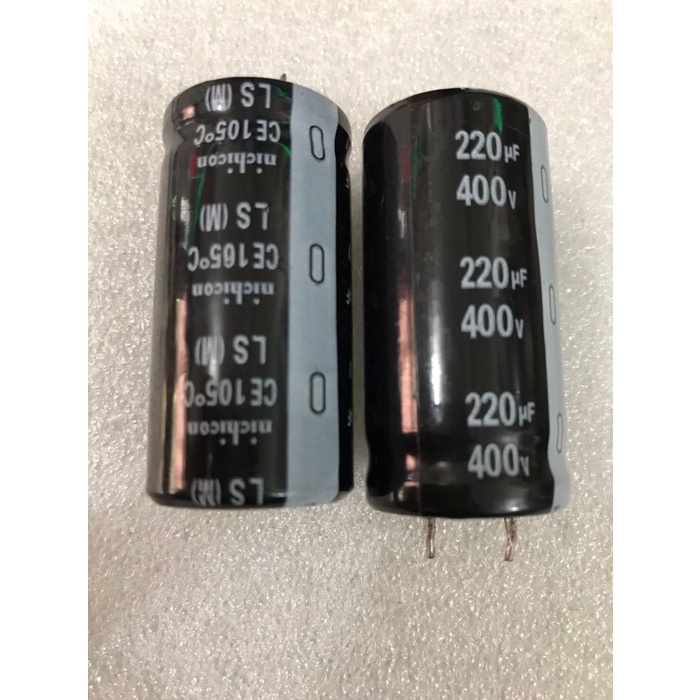 Capacitor Elco 220uf 400v Nichicon Kapasitor Elko 220uf 400v