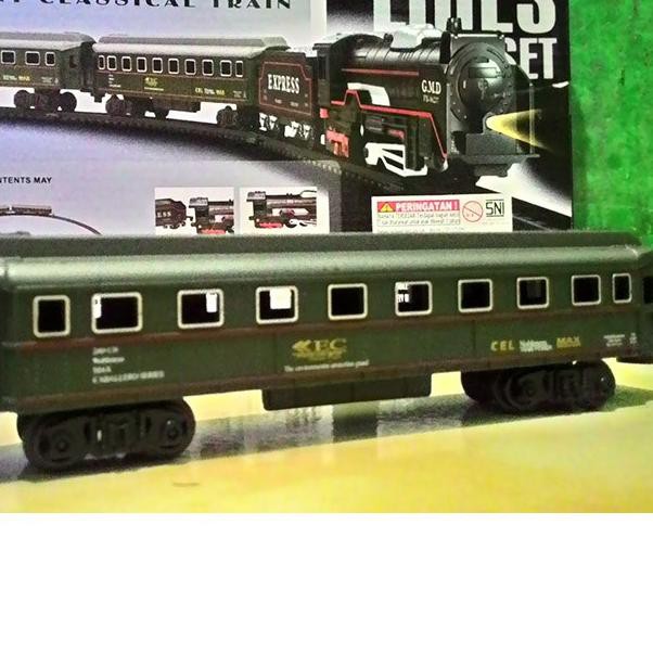 ❆ Mainan Kereta Api Gerbong Penumpang Rail King Classic ☂