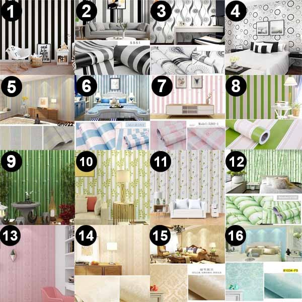 Wallpaper Sticker Wallpaper Motif Stiker Motif