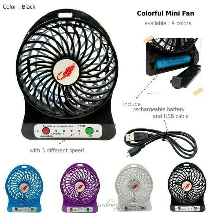 Best Seller- Kipas Mini Portable + Senter Terlaris