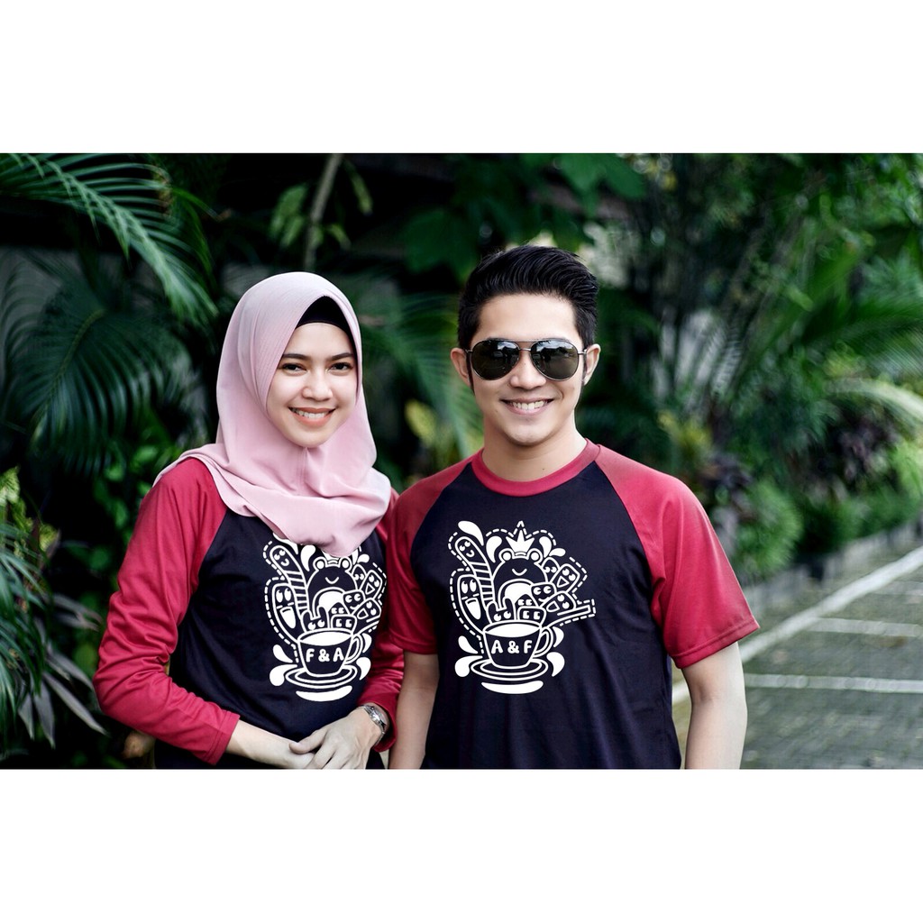 Kaos Raglan Couple / Kaos Couple Family / Kaos Couple  Wanita Anak