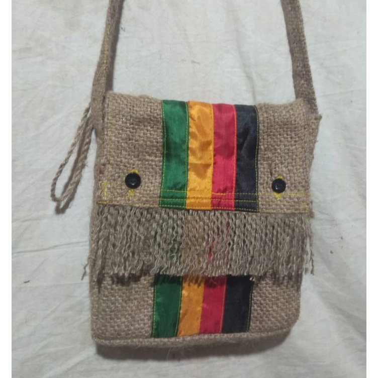 Tas Selempang Bahu Goni Motif Reagge