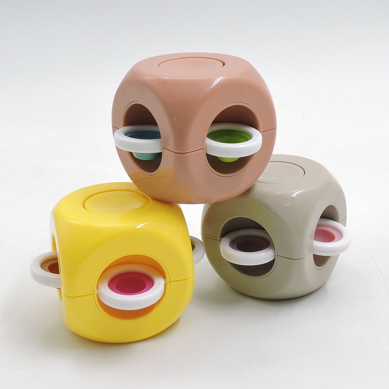 [TOKO BEST SHOP]Ready Stock mainan pop it murah popit Pop Its Square rainbow multicolor Fidget Toy Push bubble Pengh-POP IT SPINNER CREAM