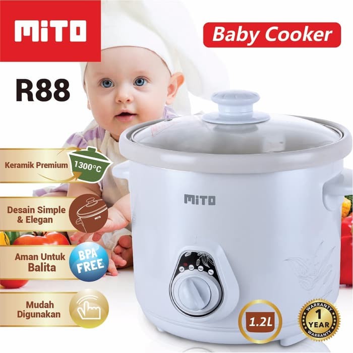 Jual Slow Cooker Mito R77 0.7 Liter & R88 1.2 Liter Shopee Indonesia