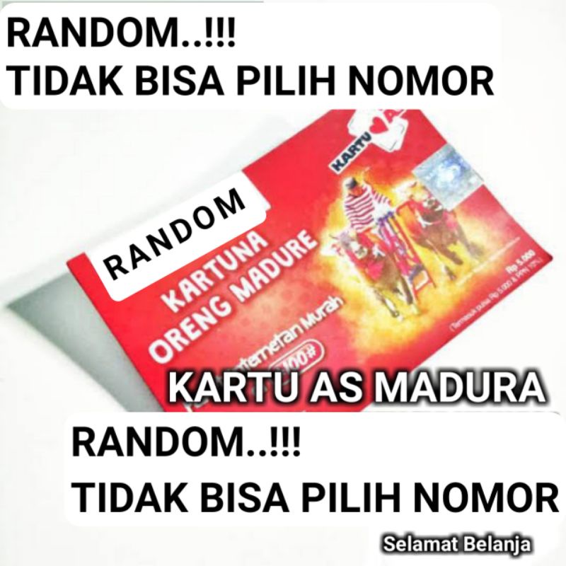 KARTU PERDANA AS MADURA MURAH PULSA 5000 SEGEL ASMAD BARU