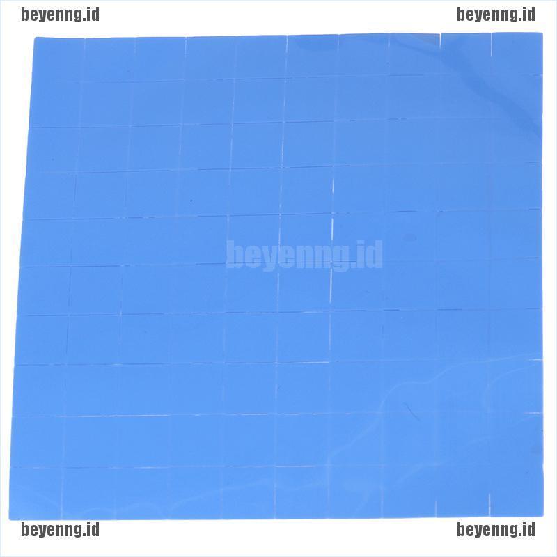 Beye 100pcs 10x10 X 1mm Pad Thermal Silikon Konduktif Pendingin Gpu Cpu