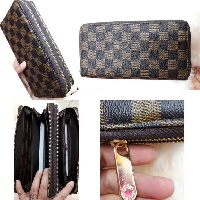 Super Dompet Kulit Wanita Merk Lv Damier Harga Termurah Sale
