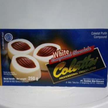 

COLATTA coklat putih WHITE CHOCOLATE Compound 250gr