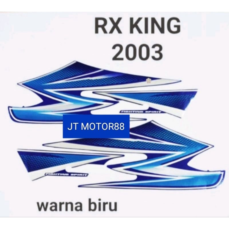 LIS BODY STIKER RX KING 2003 BIRU FULL BODY