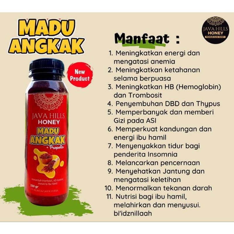 

Madu Angkak Java Hills 330 gram