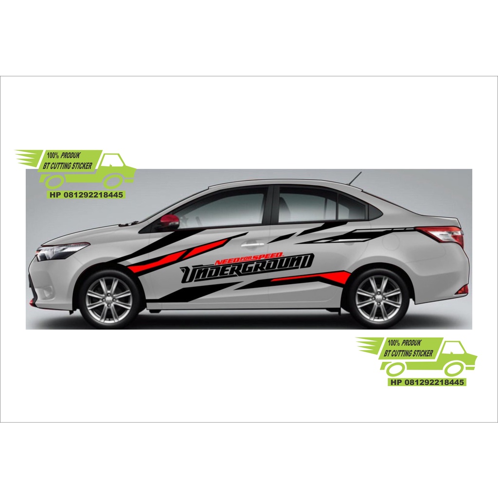 sticker stiker mobil toyota vios stiker underground stiker body mobil toyota vios stiker variasimobi