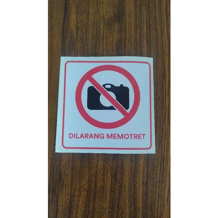 

stiker DILARANG MEMOTRET
