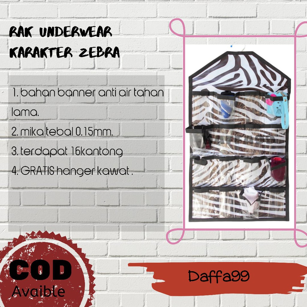 HANGER JILBAB RAK SEPATU TAS SENDAL GANTUNG ORGANIZER HSO RESLETING / UNDERWEAR