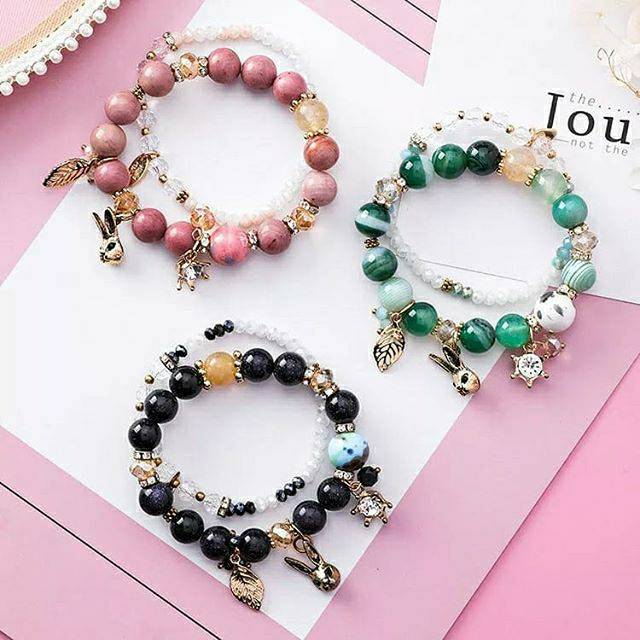 Charms gelang anak dewasa perempuan bangle bracelets cantik aksesories accesories disney