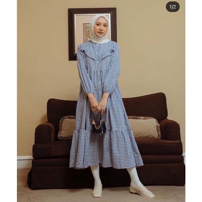 Hayya Gingham Blue Haidee Orlin
