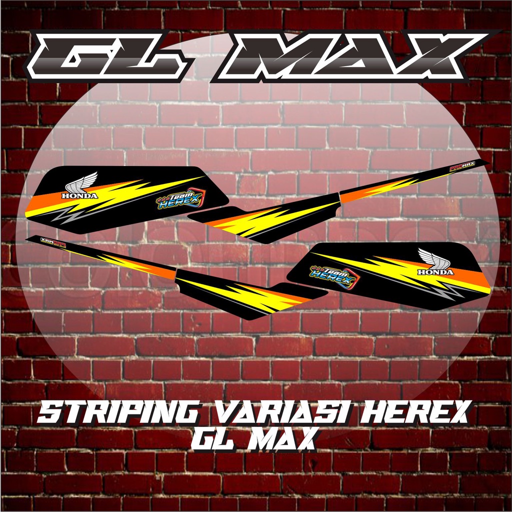 STRIPING GL MAX HEREX / VARIASI STIKER GL MAX HEREX 02