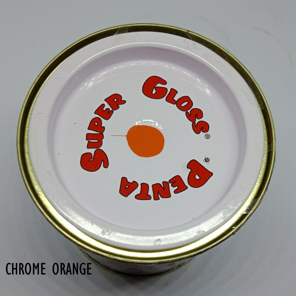 CAT PENTA CHROME ORANGE 0035 200 gram - penta super gloss orange - cat penta oren - cat penta orange - cat penta super gloss oren