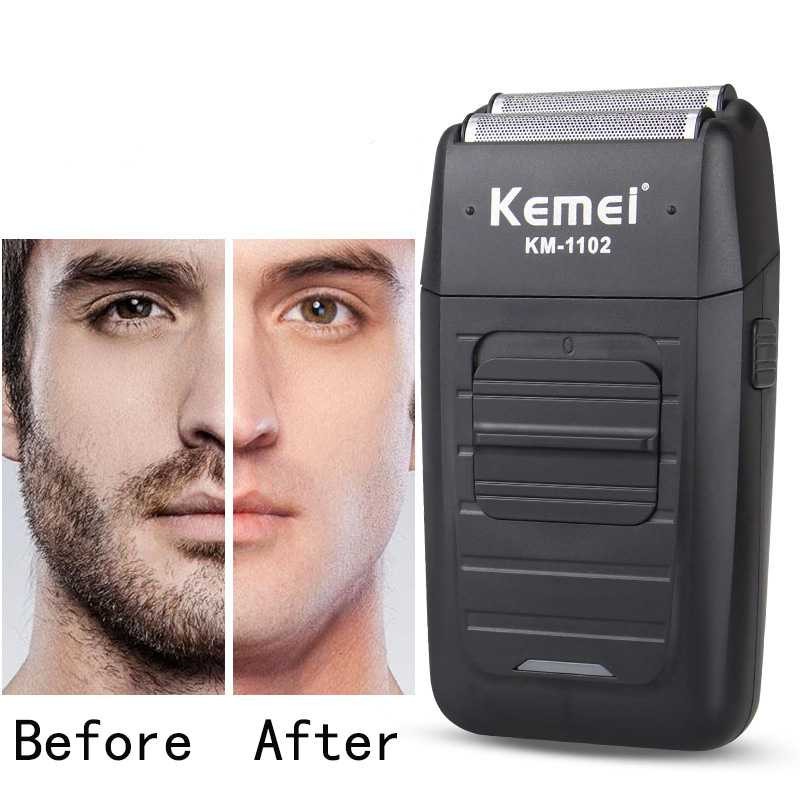 Paling Dicari ! Kemei Alat Cukur Elektrik Rechargeable Cordless Shaver for Men-KM-1102