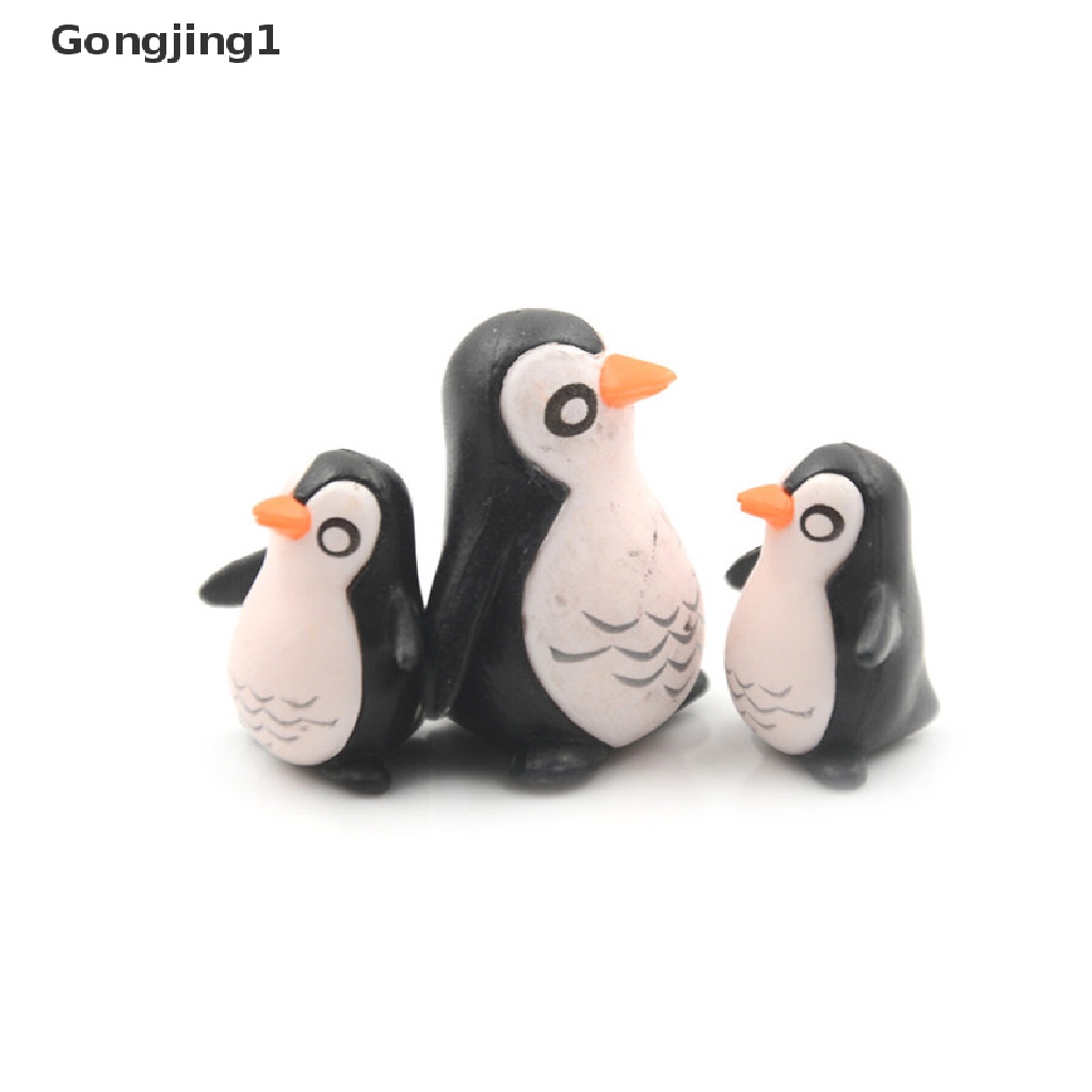 Gongjing1 5Pcs / Set Miniatur Penguin Untuk Dekorasi Taman / Rumah Boneka DIY