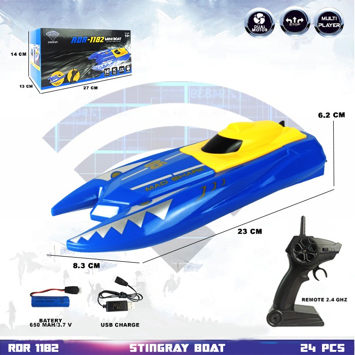 Promo RDR1182 RC Perahu Perahuan Kapal Kapalan Laut Pesiar Speed Boat Mainan Anak Remote Control Radio Control Hobi Koleksi Remot Kontrol Murah