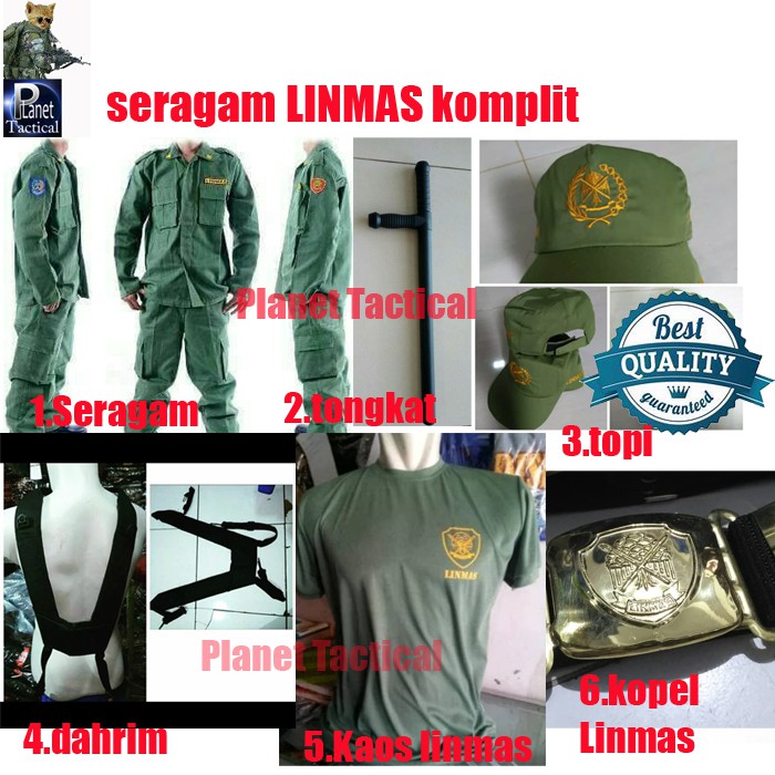 BAJU HANSIP SERAGAM LINMAS KOMPLIT SET