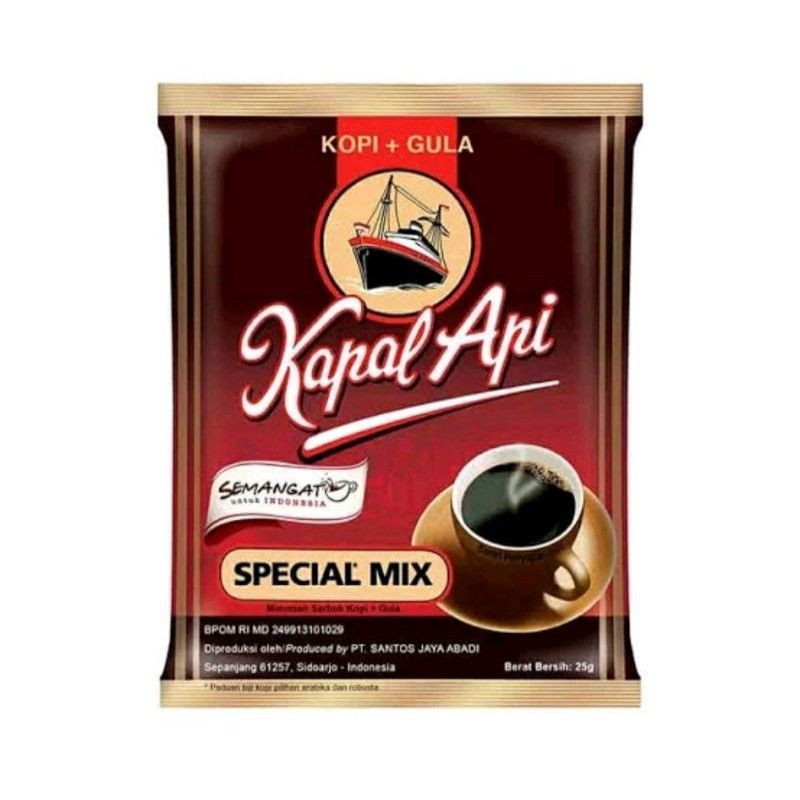 

kopi kapal api spesial mix 1 renceng isi 10 sacshet fre hadiah