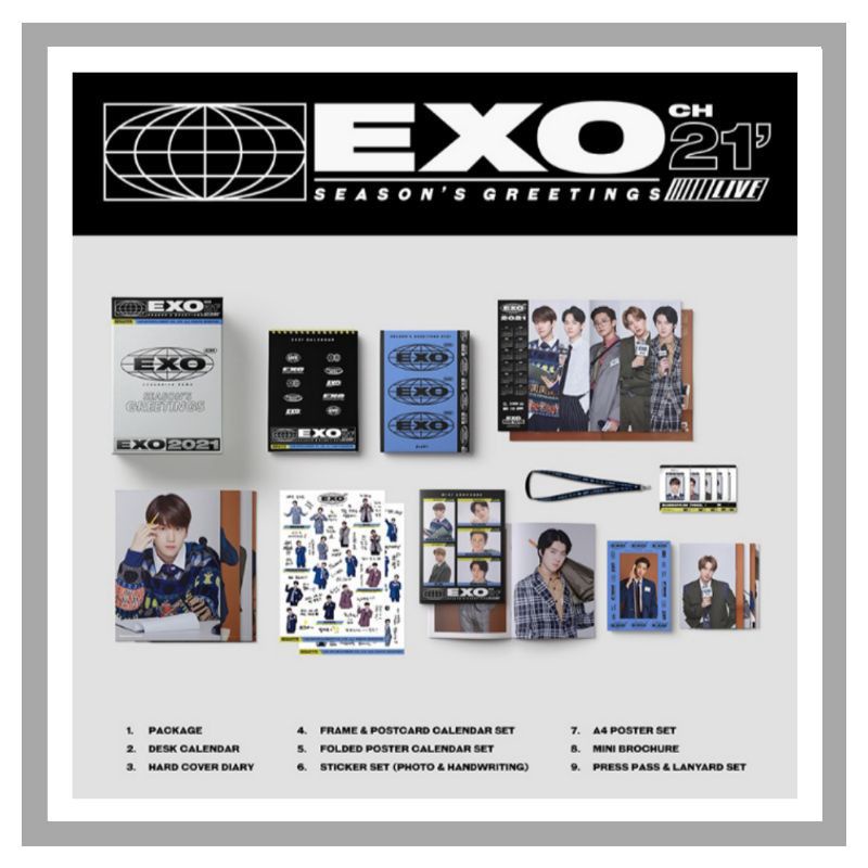 Sg exo 2021 Sharing Season greeting Exo 2021