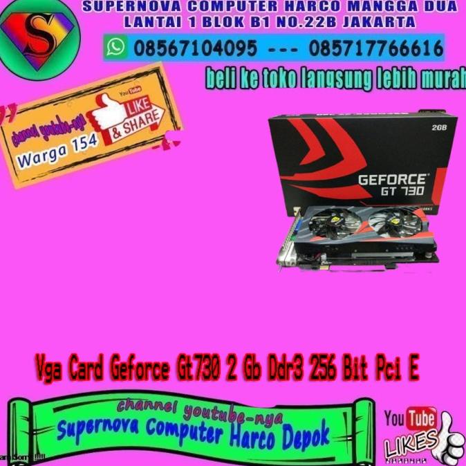 Vga Card Geforce Gt730 2 Gb Ddr3 256 Bit Pci E 0Kw6F8Nj8T