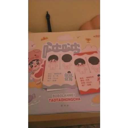 Doll Wang yibo blueberry x Xiao Zhan peach 20cm