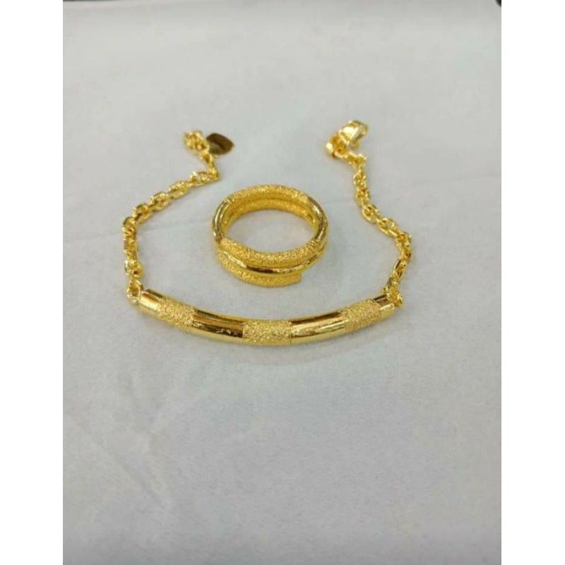 mas penang gelang set cincin