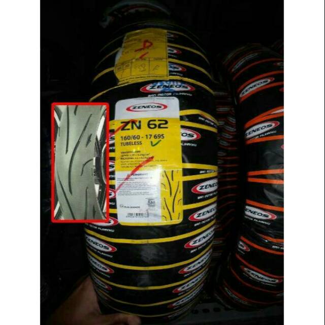Ban Luar Zeneos 160/60-17 ZN62 Tubeless