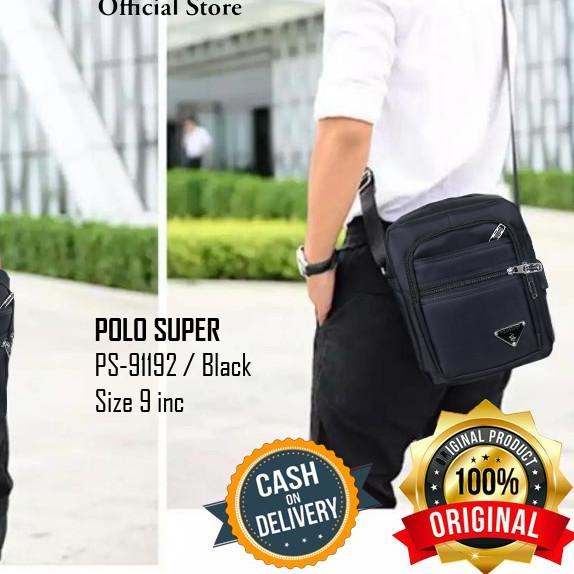 ❊ Tas Selempang POLO SUPER Sling bag Import Tas Polo Original Tas Slempang USB Portable Good Quality