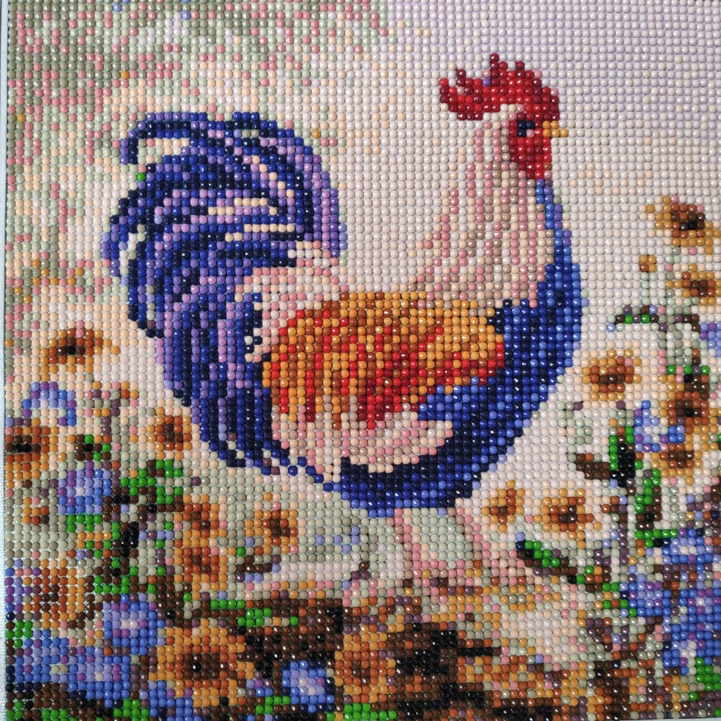 

046 - Diamond Painting Full (Rooster / Ayam Jantan) - Kado / Hadiah