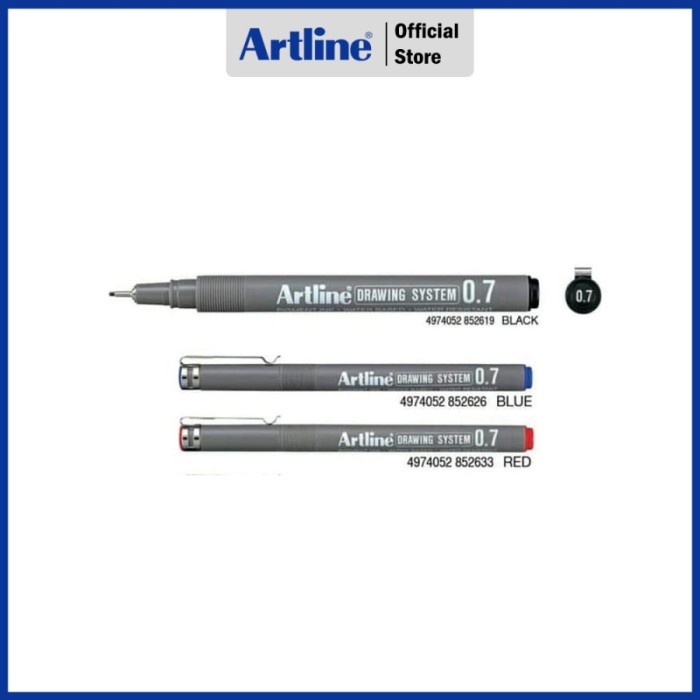

Pendrawing- Pulpen Artline Drawing Pen 0.7Mm Ek-237 - Hitam -Drawing-Pen.