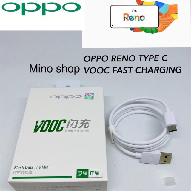 KABEL DATA ORI OPPO RENO TYPE-C VOOC FAST CHARGING