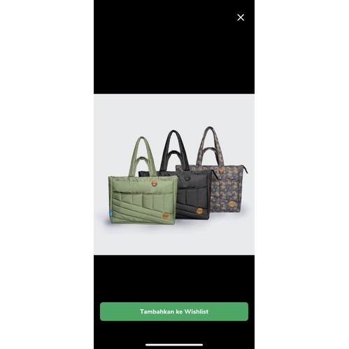 Totebag/Tas Jinjing Pria Wanita Multifungsi Niion Hala - GREEN