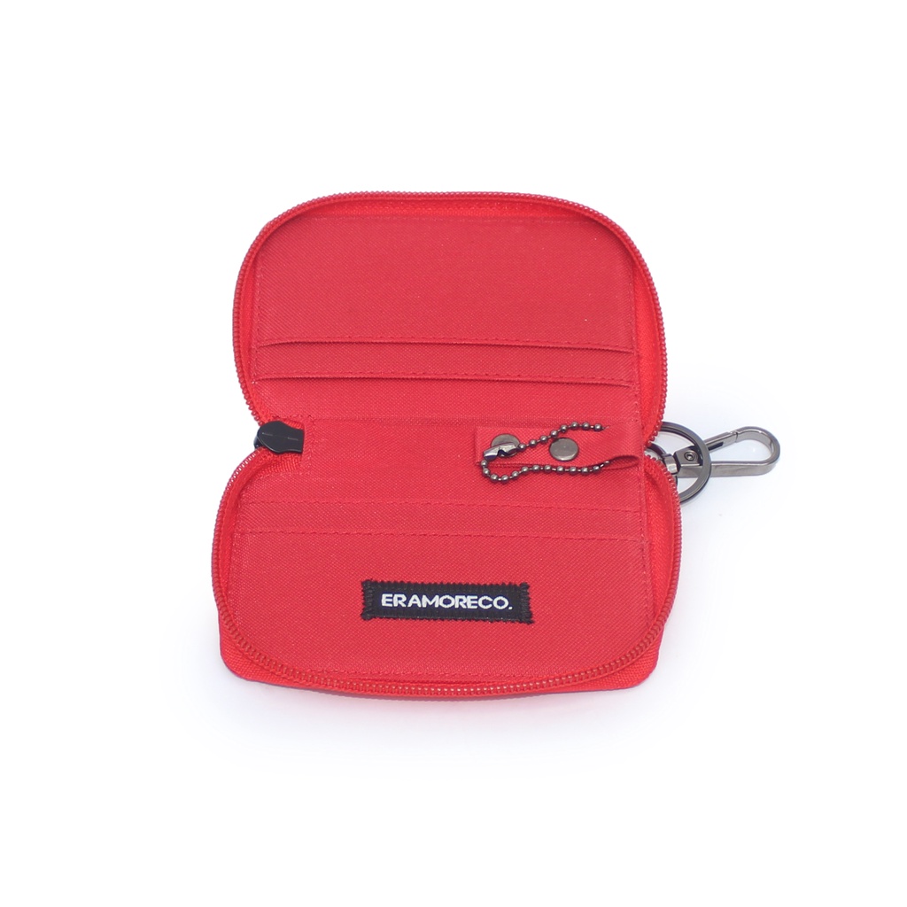 EMDS129 Dompet STNK Mobil Motor kartu Gantungan Kunci Remote Keyless merah