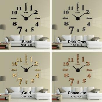 MLNSHP Taffware Jam Dinding Besar DIY Giant Clock Quartz 80-130cm - DIY-101