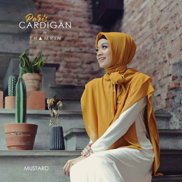TERLARIS Cardigan Paris original thamrin khimar kkinian khimar syari khimar murah khimar segiempat