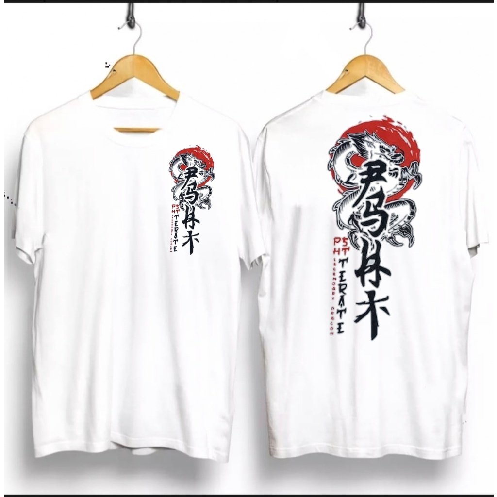 KAOS NAGA-KAOS DRAGON-Kaos SAMURAI T-shirt Distro Fashion 100% Combed 30s Kaos Tulisan JEPANG 3D Bra