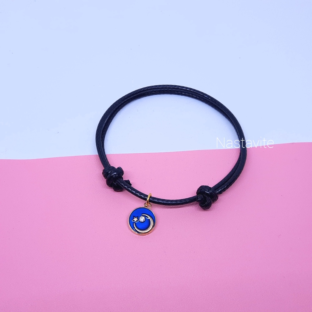 Gelang couple persahabatan bestie ber 3 orang aesthetic planet series murah