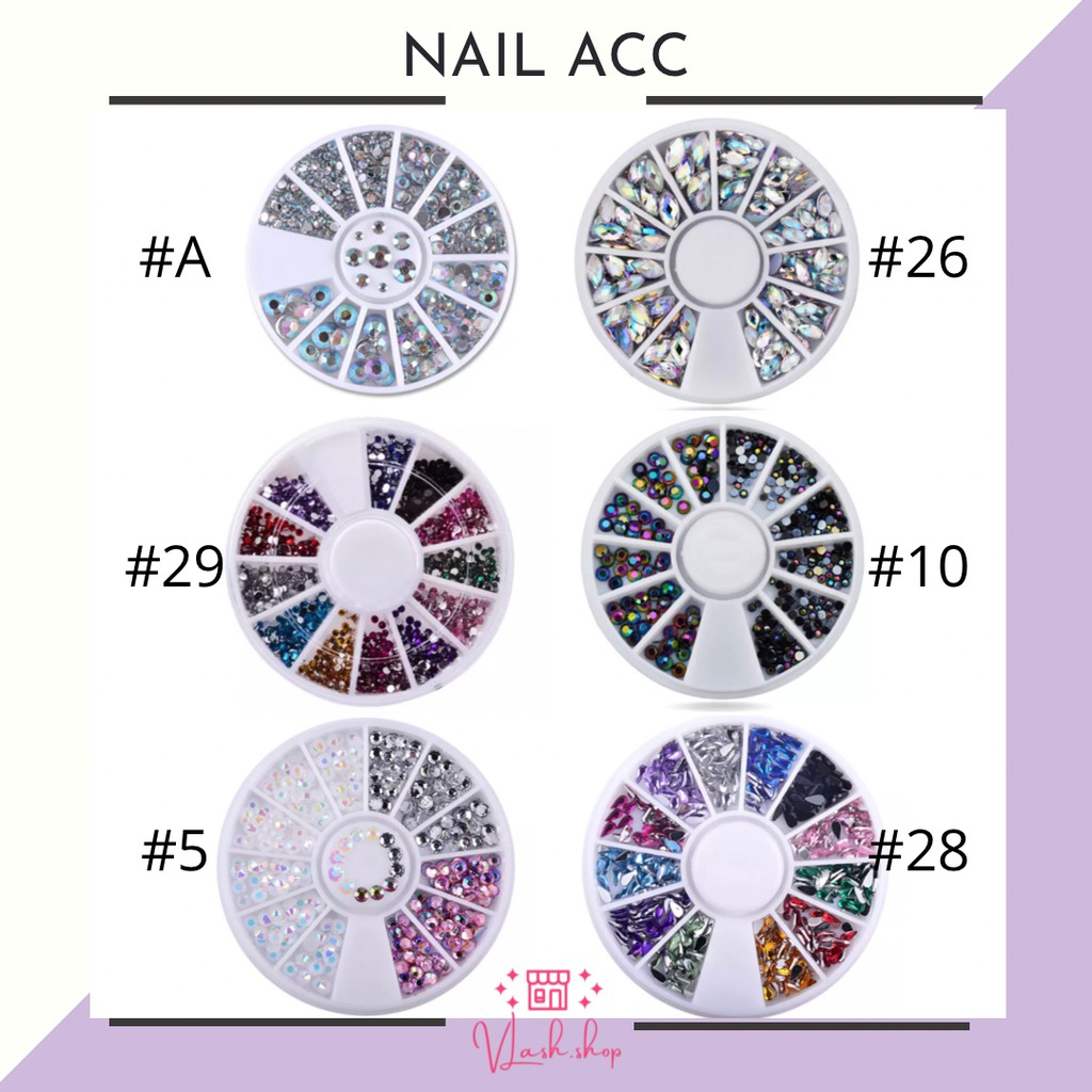 NAIL ACCESORIES - HIASAN KUKU - PERMATA KUKU