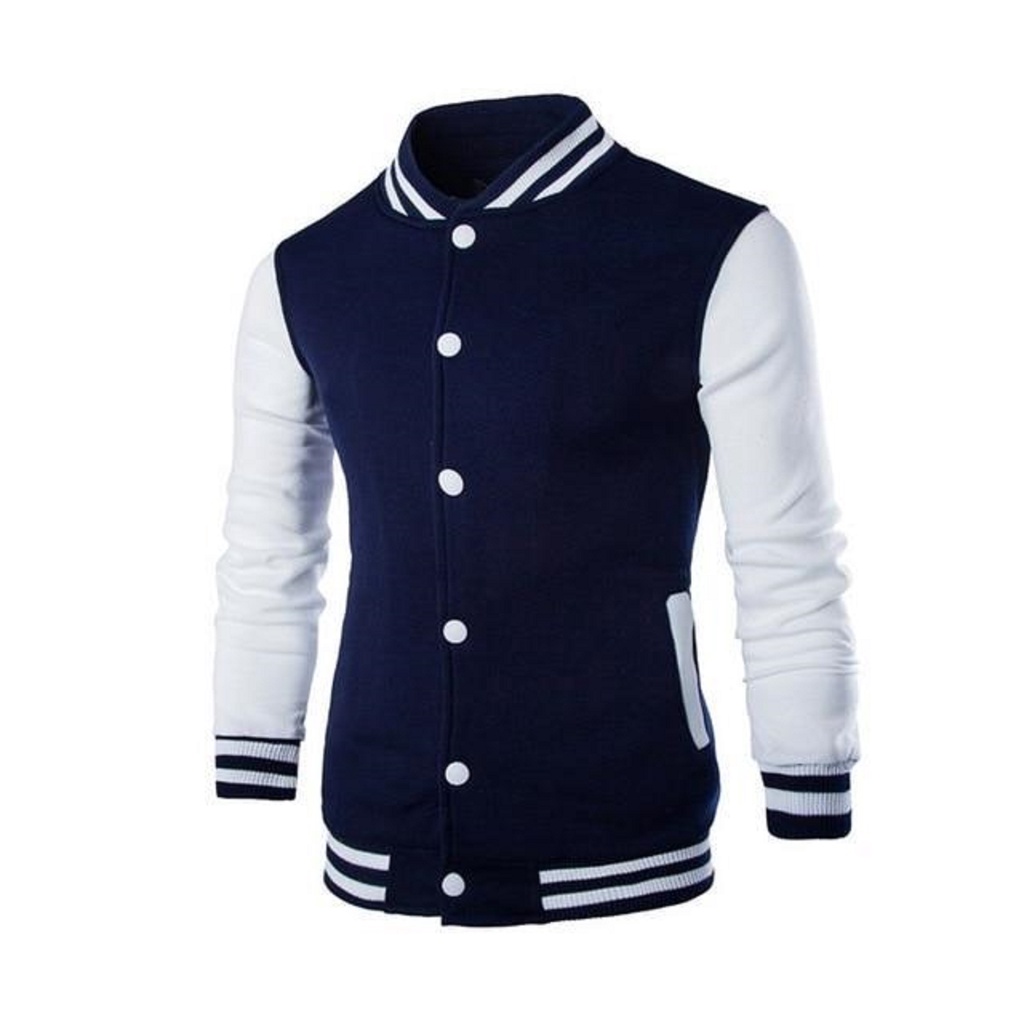 Jaket Baseball Polos II Jaket Varsity Basic II College Jacket II Jaket Sweater Varsity Milea