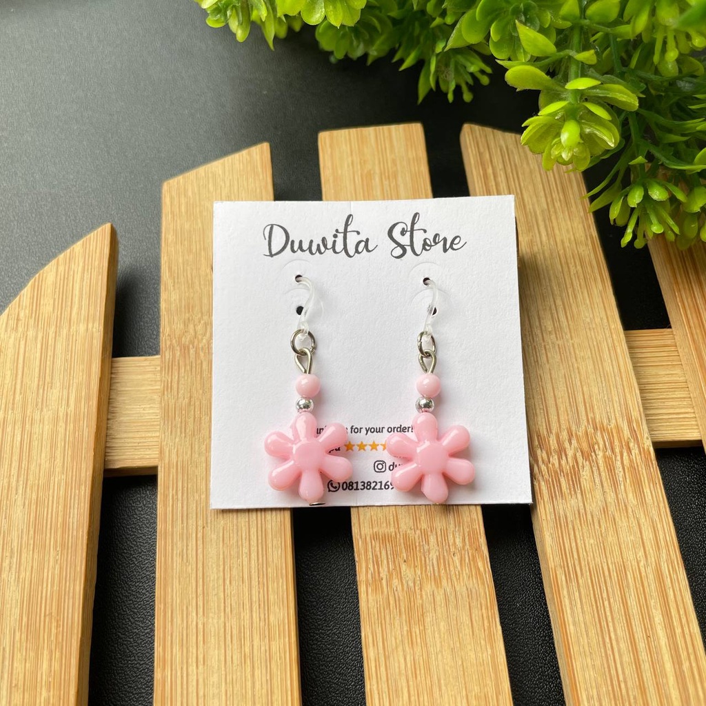 HANDMADE ANTING ANAK/DEWASA KAITAN PLASTIK MOTIF KINCIR