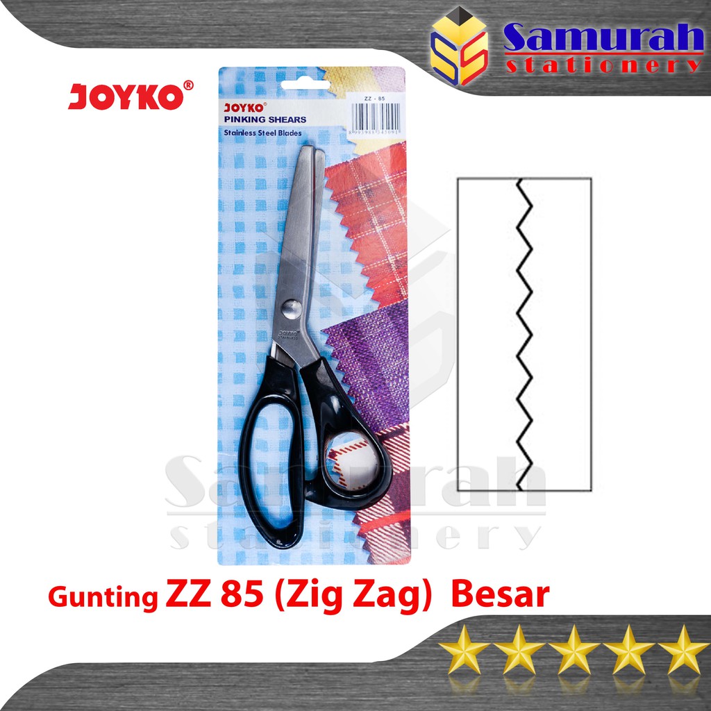 

Gunting Joyko ZZ 85 Dekorasi / Zig Zag Scissors ZZ85 / Gunting Kain Gerigi Besar